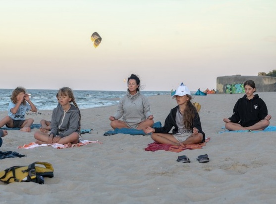 Joga na plaży 