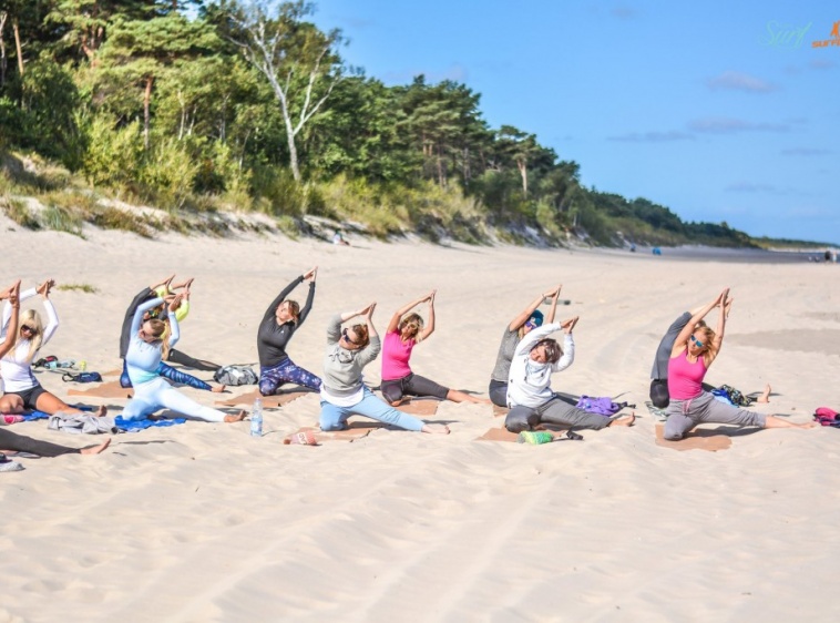 Joga na plaży 