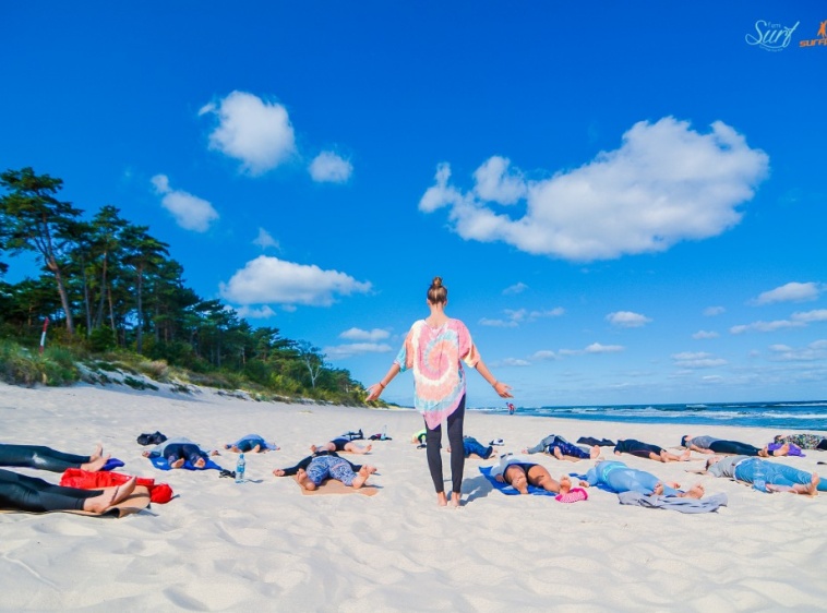 Joga na plaży 